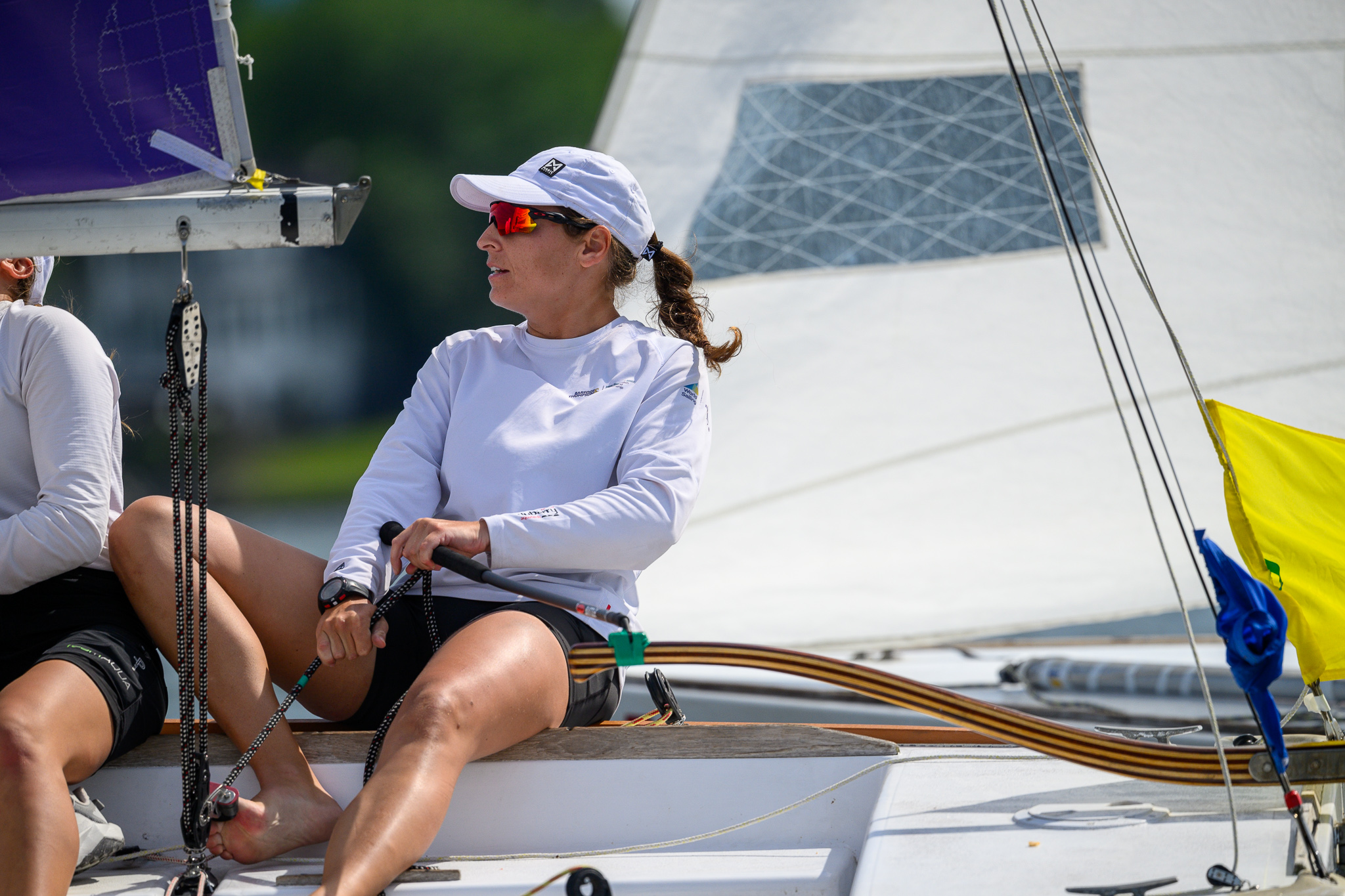 Helm steering through a maneuver
